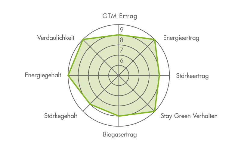 Ertragsdiamant für die Maissorte FARMIDABEL 2023 (Silomais)