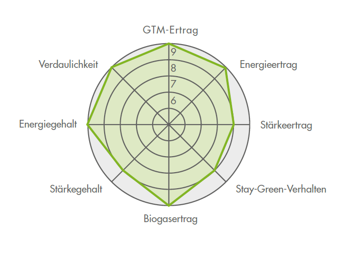 Ertragsdiamant für die Maissorte FARMROCK 2023 (Silomais)