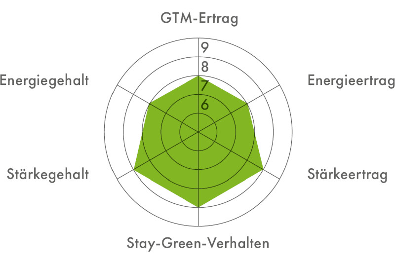 Ertragsdiamant für die Maissorte FARMROCK (Silomais)