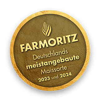 Badge 2 Siegel "Deutschlands meist angebaute Maissorte 2023"